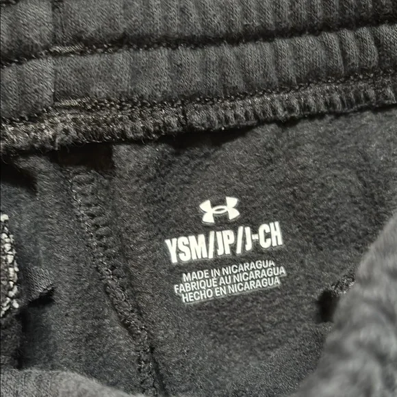 TWO Under Armour Kids Jogger Pants - Black and Gray - Picture 3 of 4